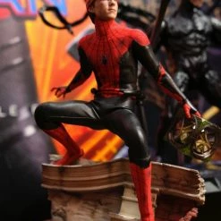 Preorder! Hot Toys MMS625 Spiderman No Way Home Spiderman Battling Version Movie Promo Edition