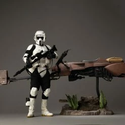 Hot Toys MMS612 Star Wars Return Of The Jedi Scout Trooper And Speeder Bike