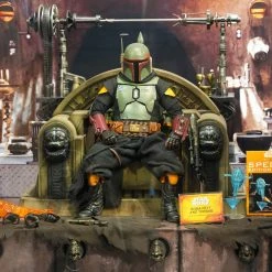 Preorder! Hot Toys TMS056B Star Wars The Mandalorian Boba Fett Repaint Armor And Throne Special Edition