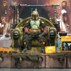 Preorder! Hot Toys TMS056B Star Wars The Mandalorian Boba Fett Repaint Armor And Throne Special Edition