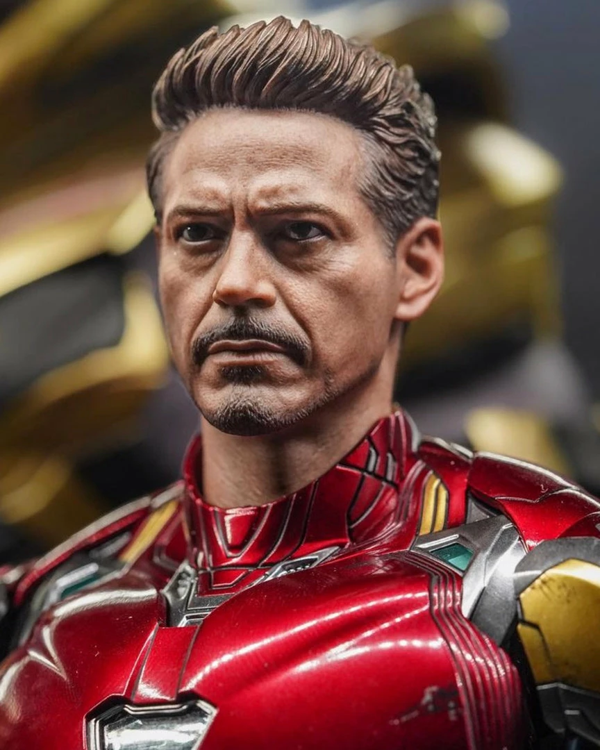 Hot Toys MMS528D30 Marvel Avengers Endgame Ironman Mark 85 With Updated Headsculpt In The Red Box